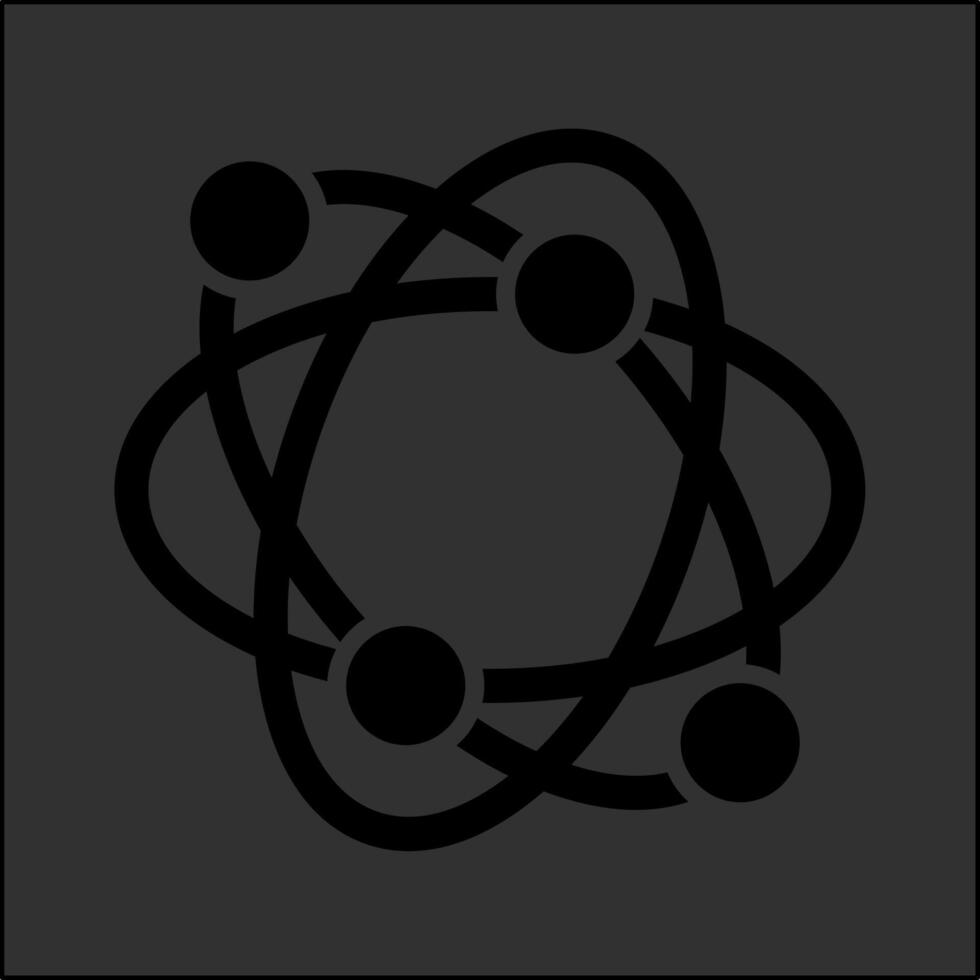 Atomic Structure Vector Icon