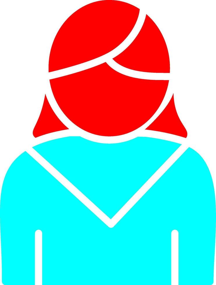 icono de vector de mujer de negocios