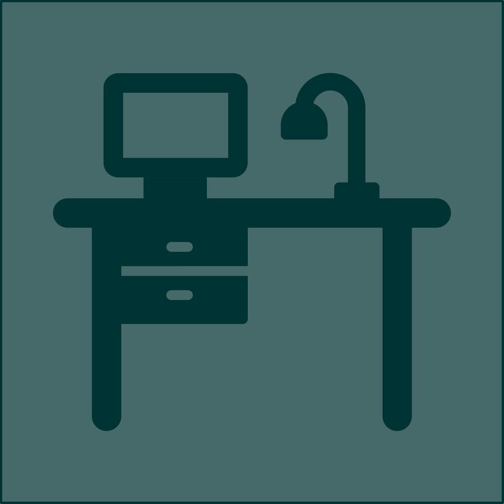 Working Desk Vector Icon