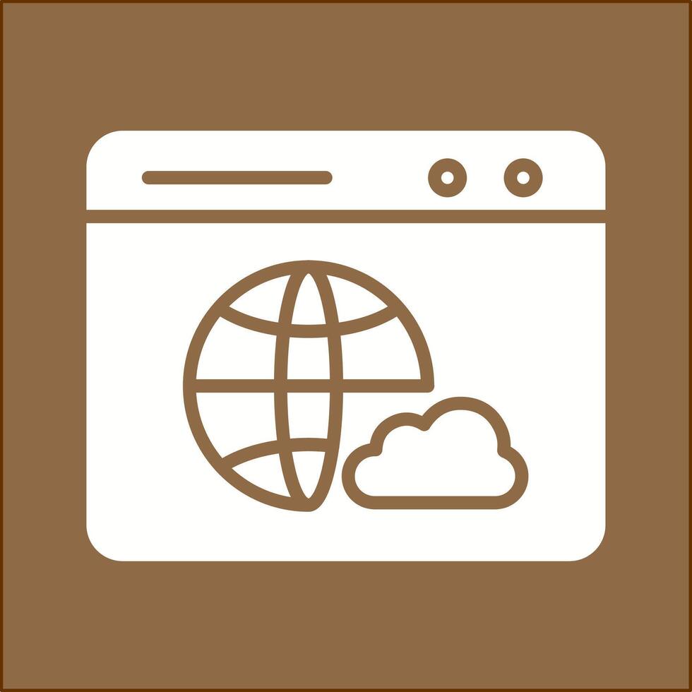 Web Cloud Vector Icon