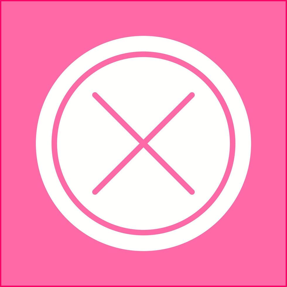 Do Not Cross Vector Icon