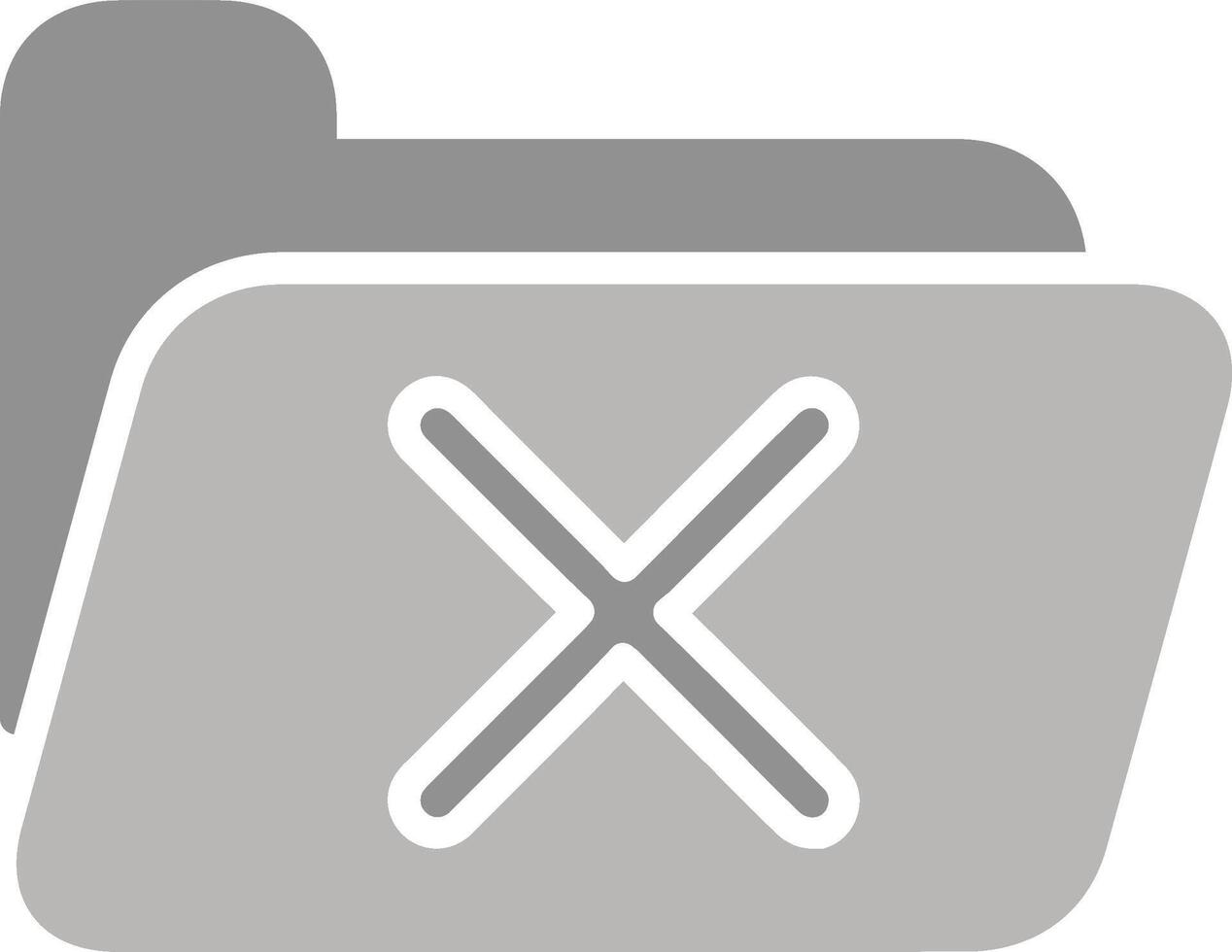 Cancel Folder Vector Icon