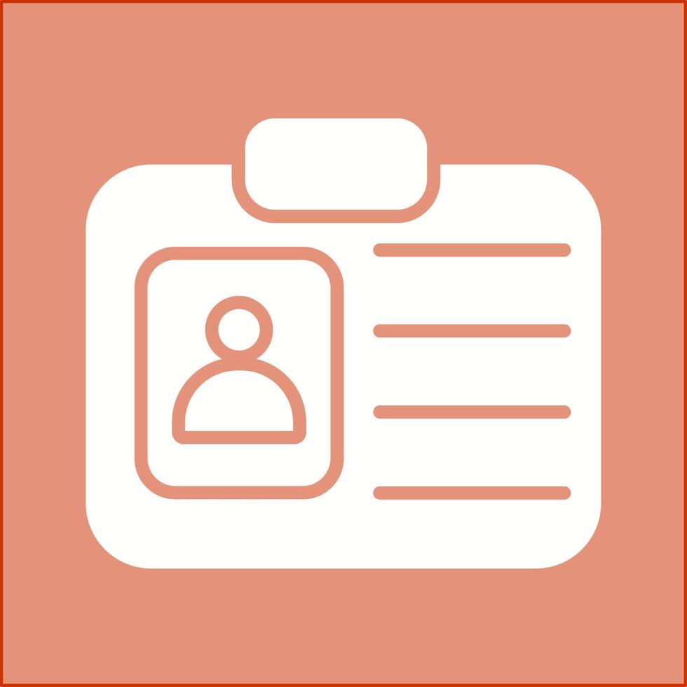 ID Card Vector Icon