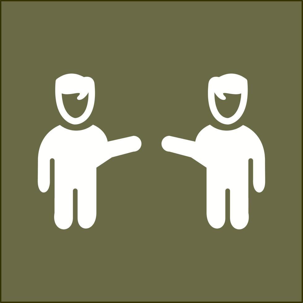 Waving to People I Vector Icon
