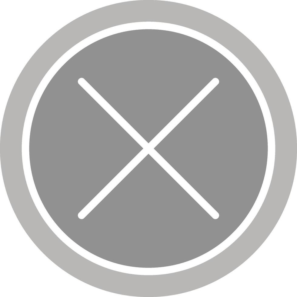 Do Not Cross Vector Icon