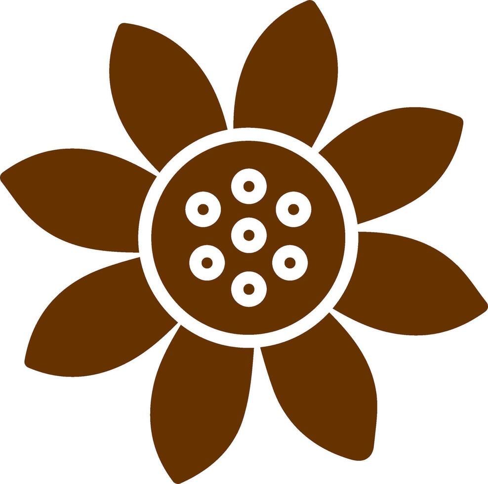 Sunflower Vector Icon
