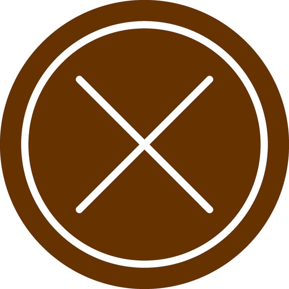 Do Not Cross Vector Icon