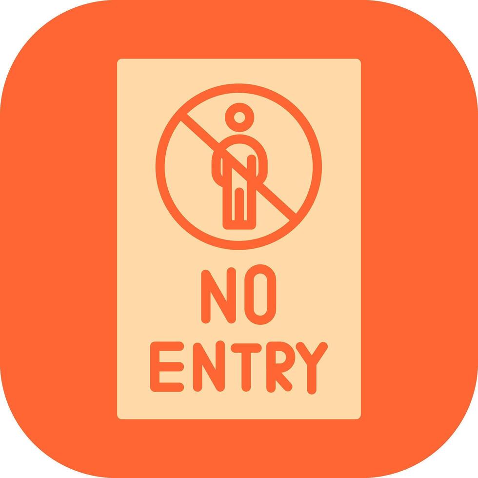 No Entry Sign Vector Icon