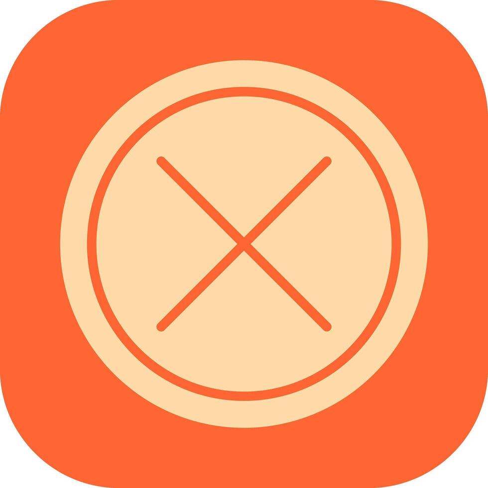 Do Not Cross Vector Icon