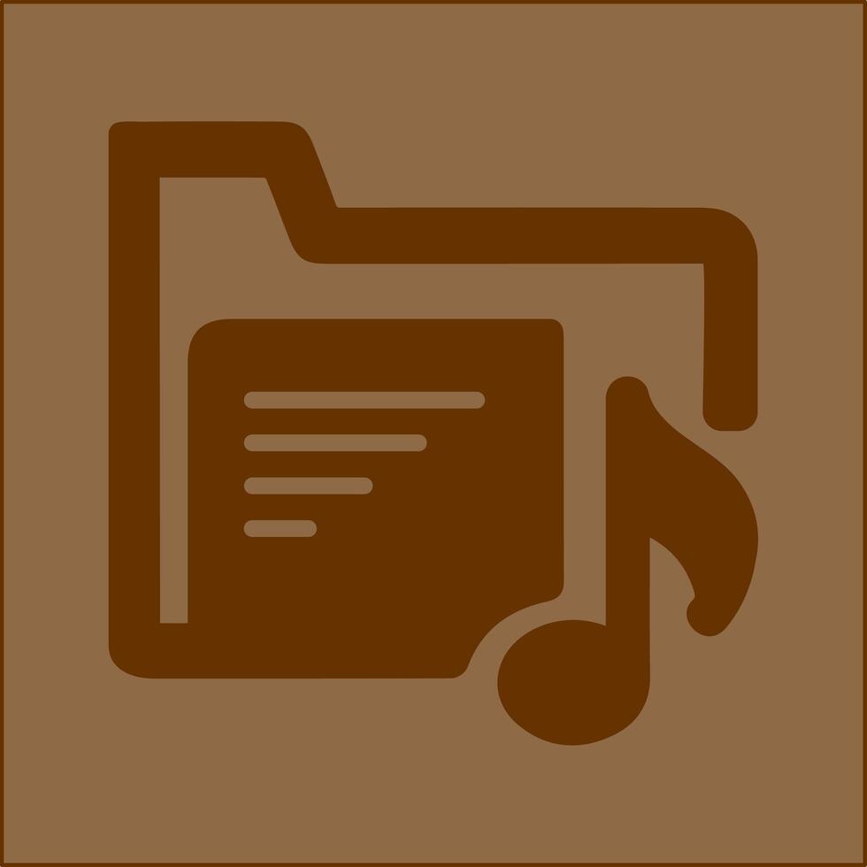 Music Folder Vector Icon