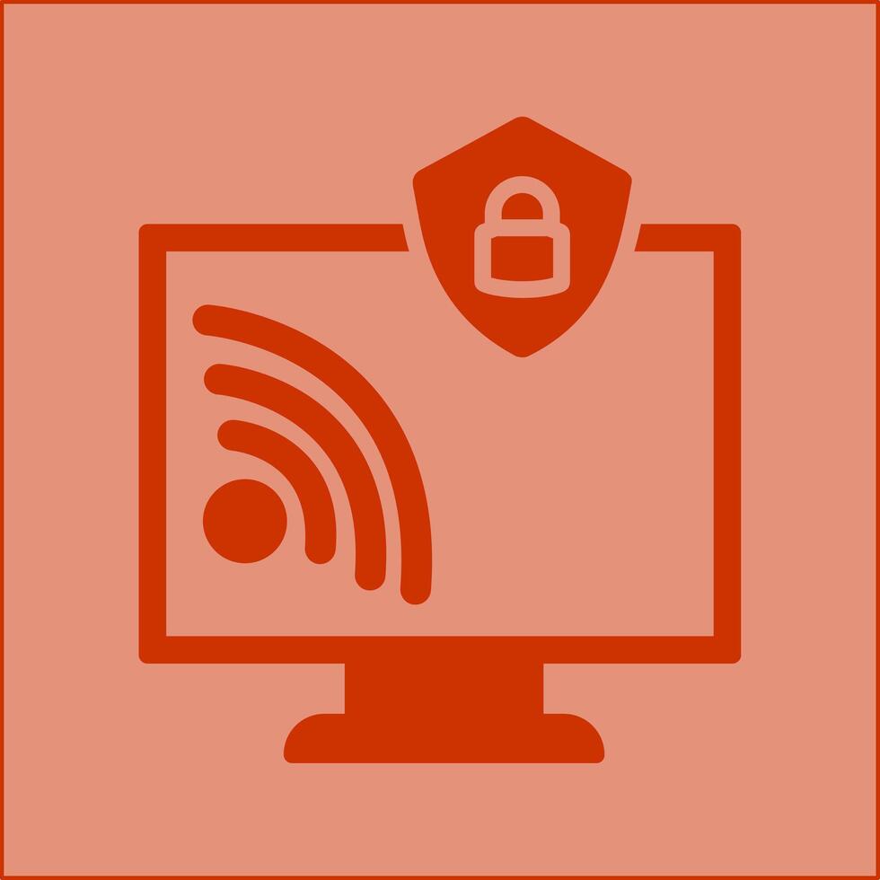 Wifi Security Vector Icon