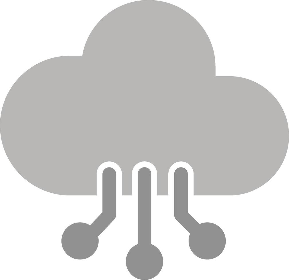 icono de vector de computación en la nube