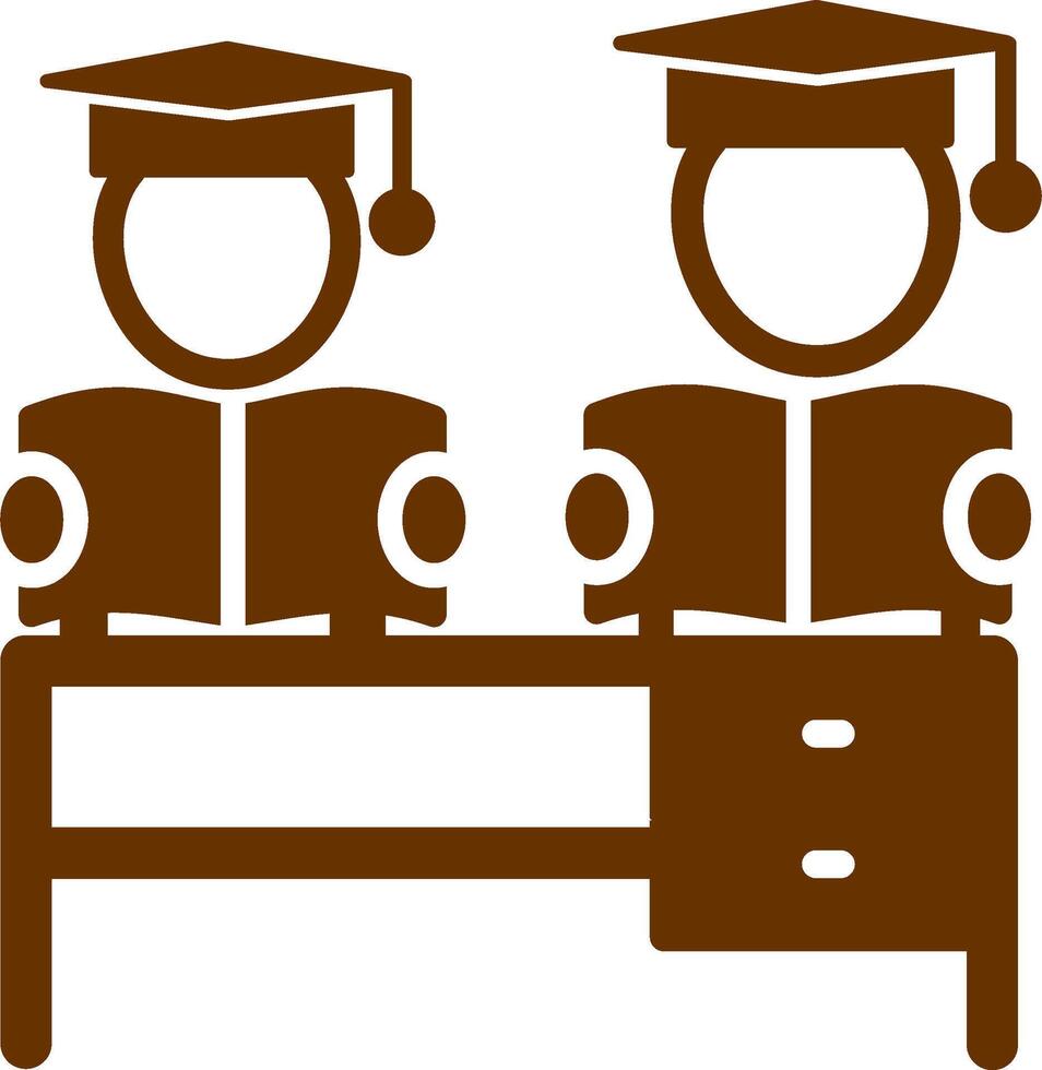 conjunto estudiar vector icono