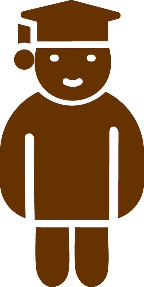 Graduate Student Vector Icon