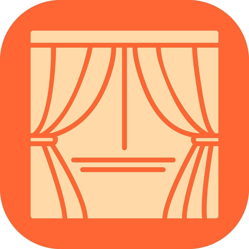 Curtains Vector Icon