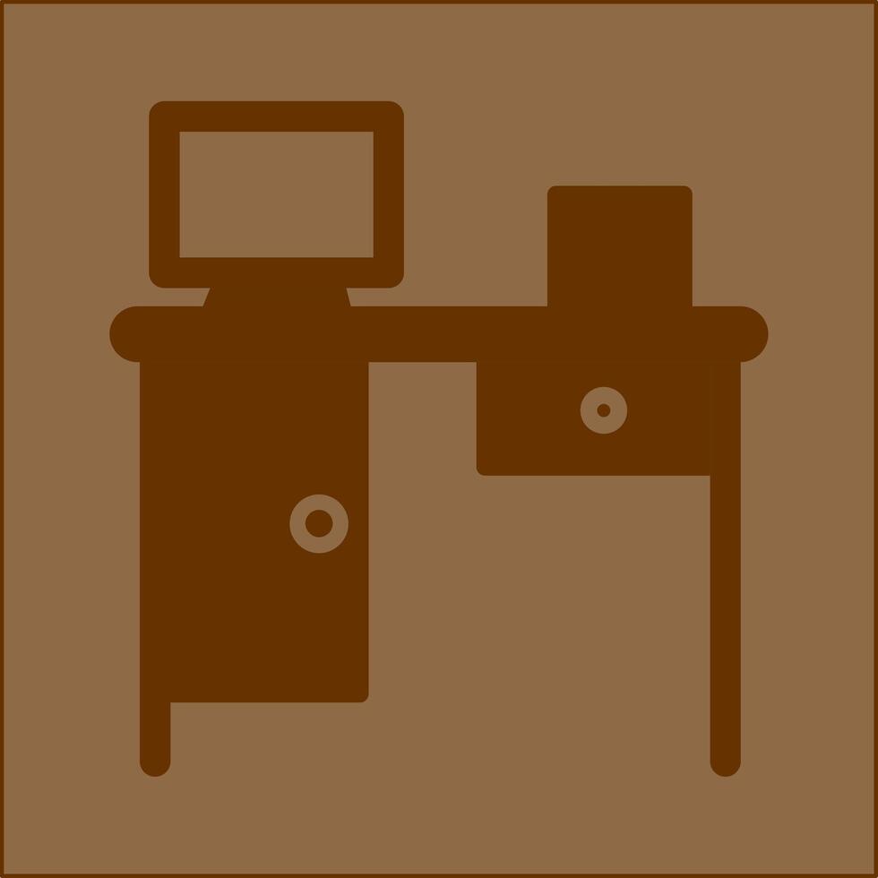 Working Table Vector Icon