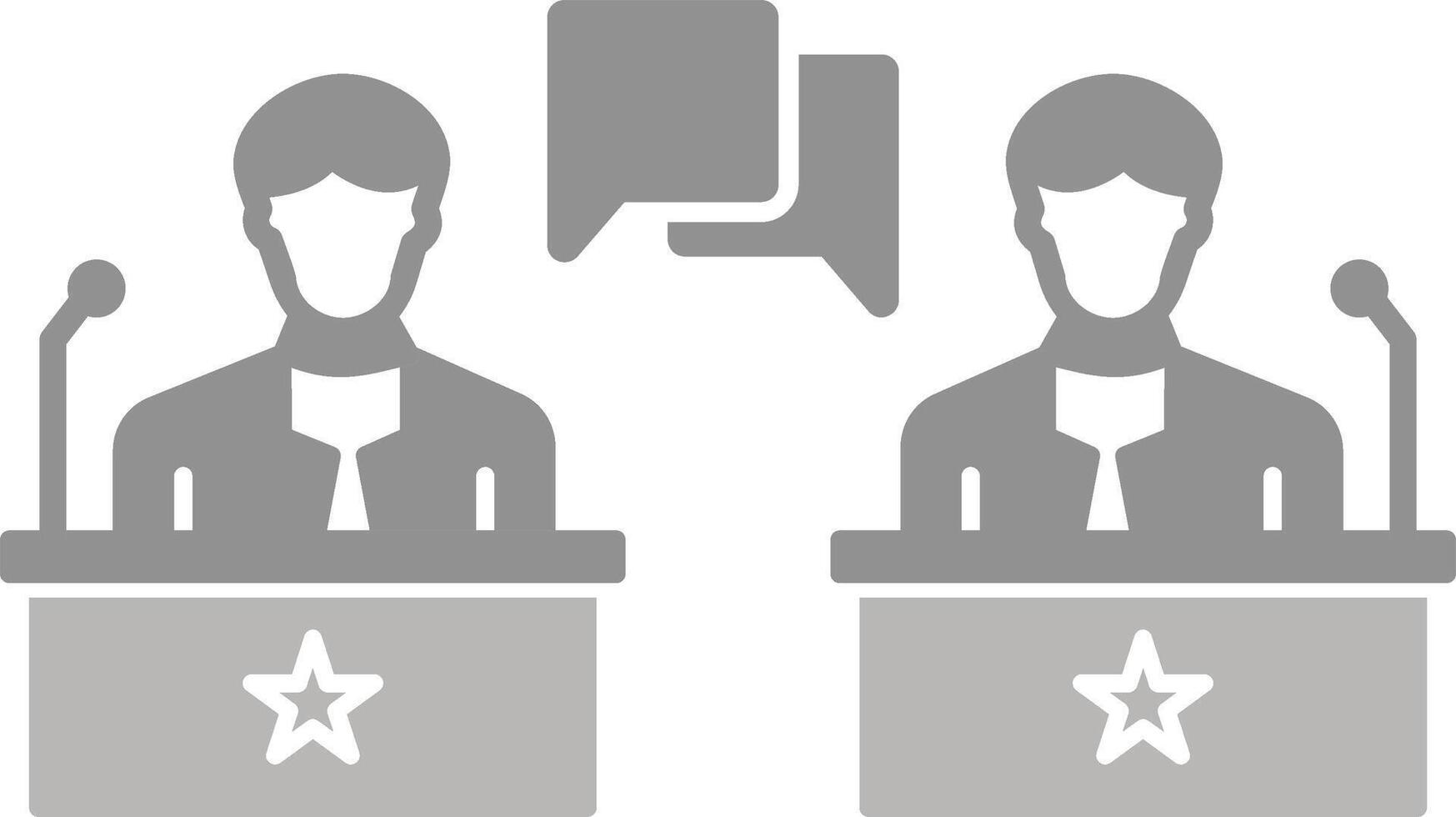 icono de vector de debate