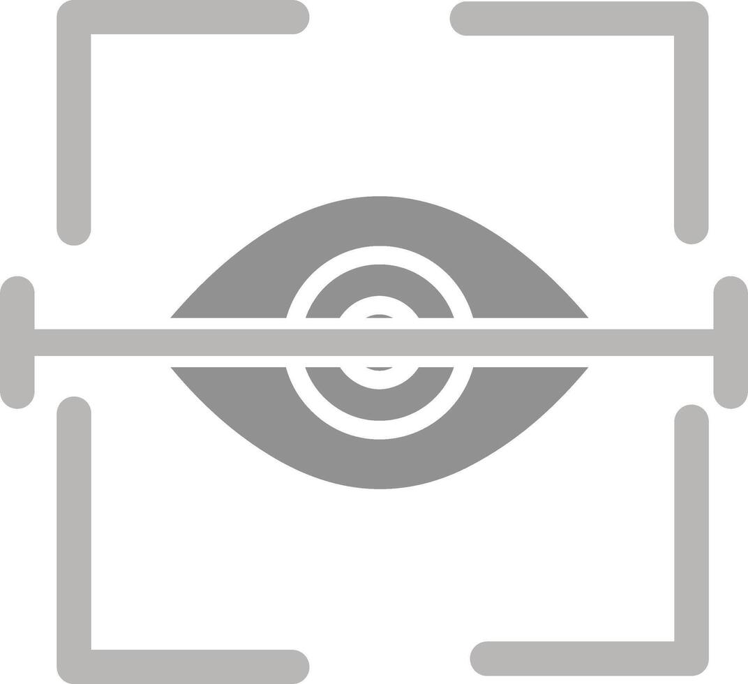 icono de vector de exploración ocular