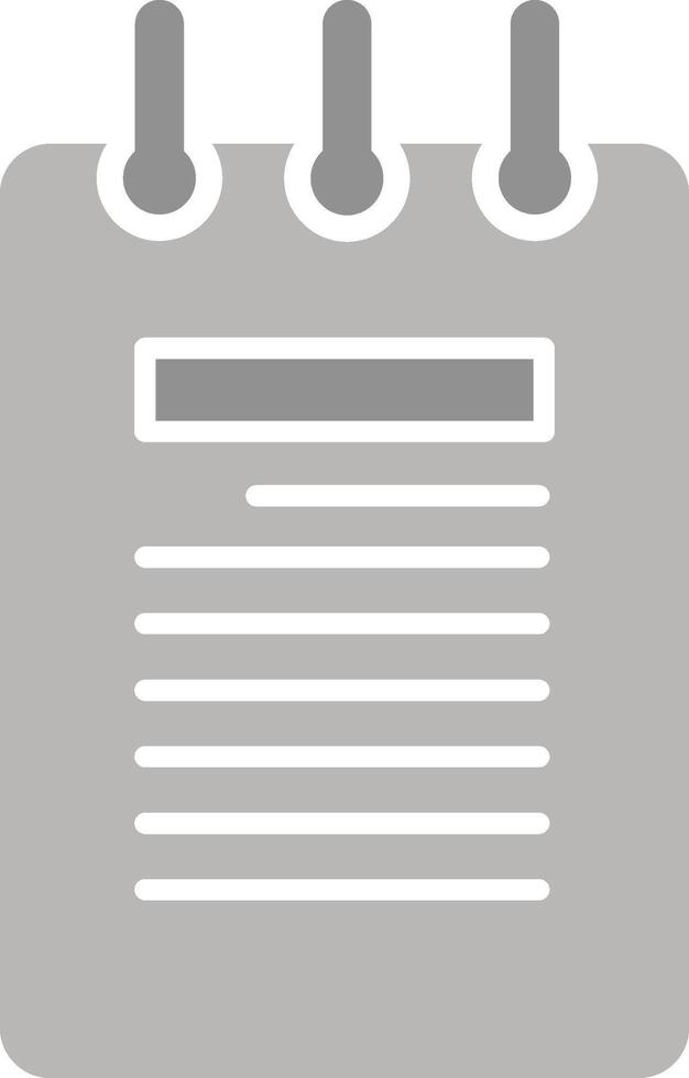Notepad Vector Icon
