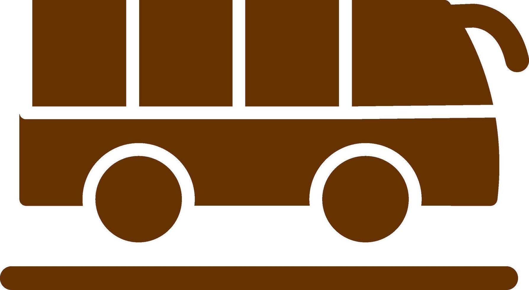 icono de vector de bus