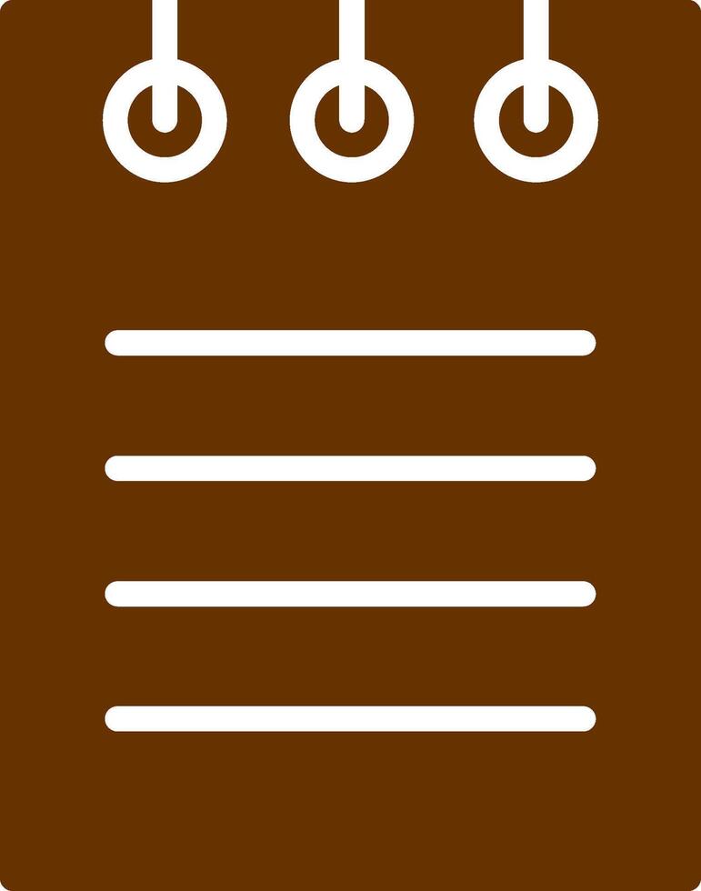 Notepad Vector Icon