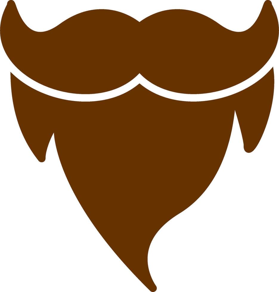 barba y Bigote ii vector icono