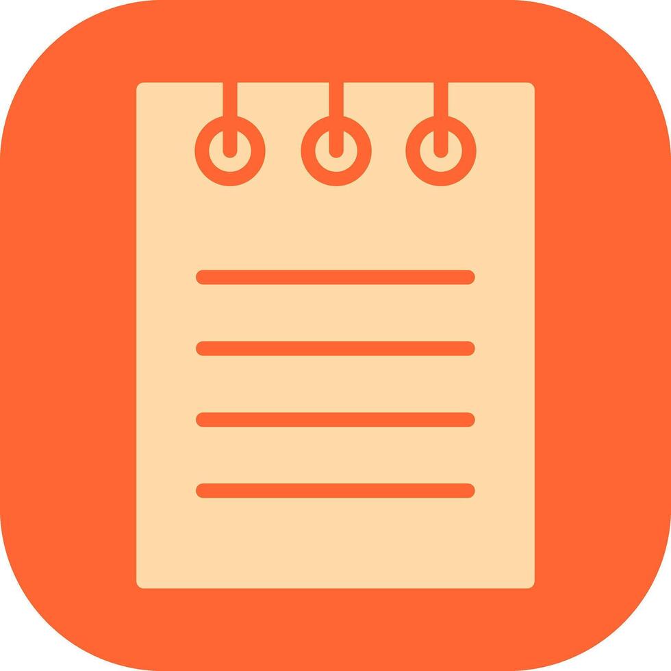 Notepad Vector Icon