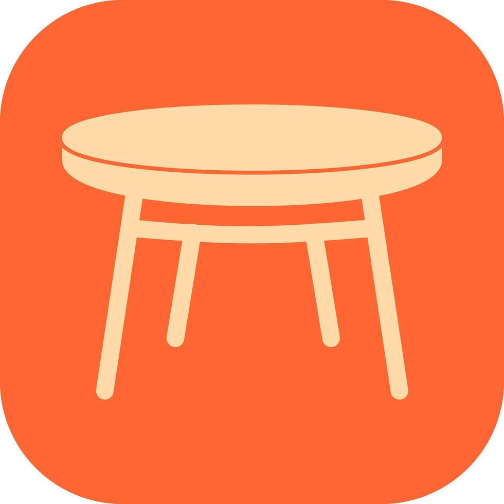 Small Table Vector Icon