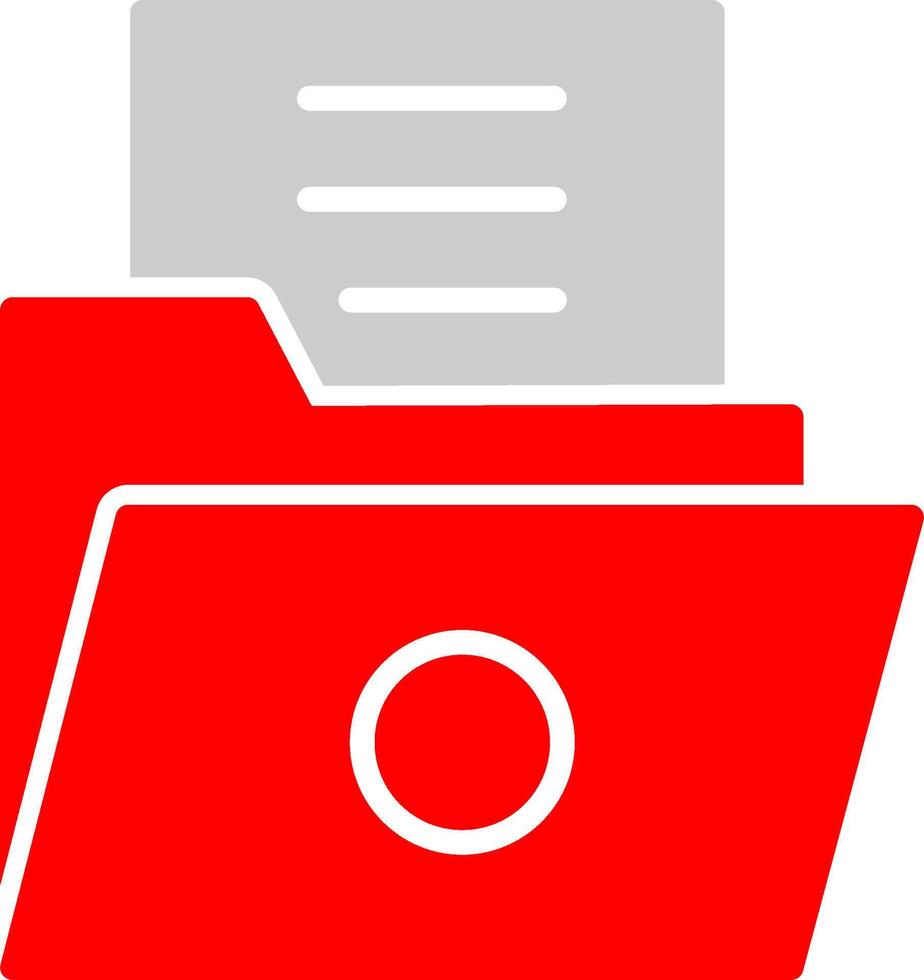 List Folder Vector Icon