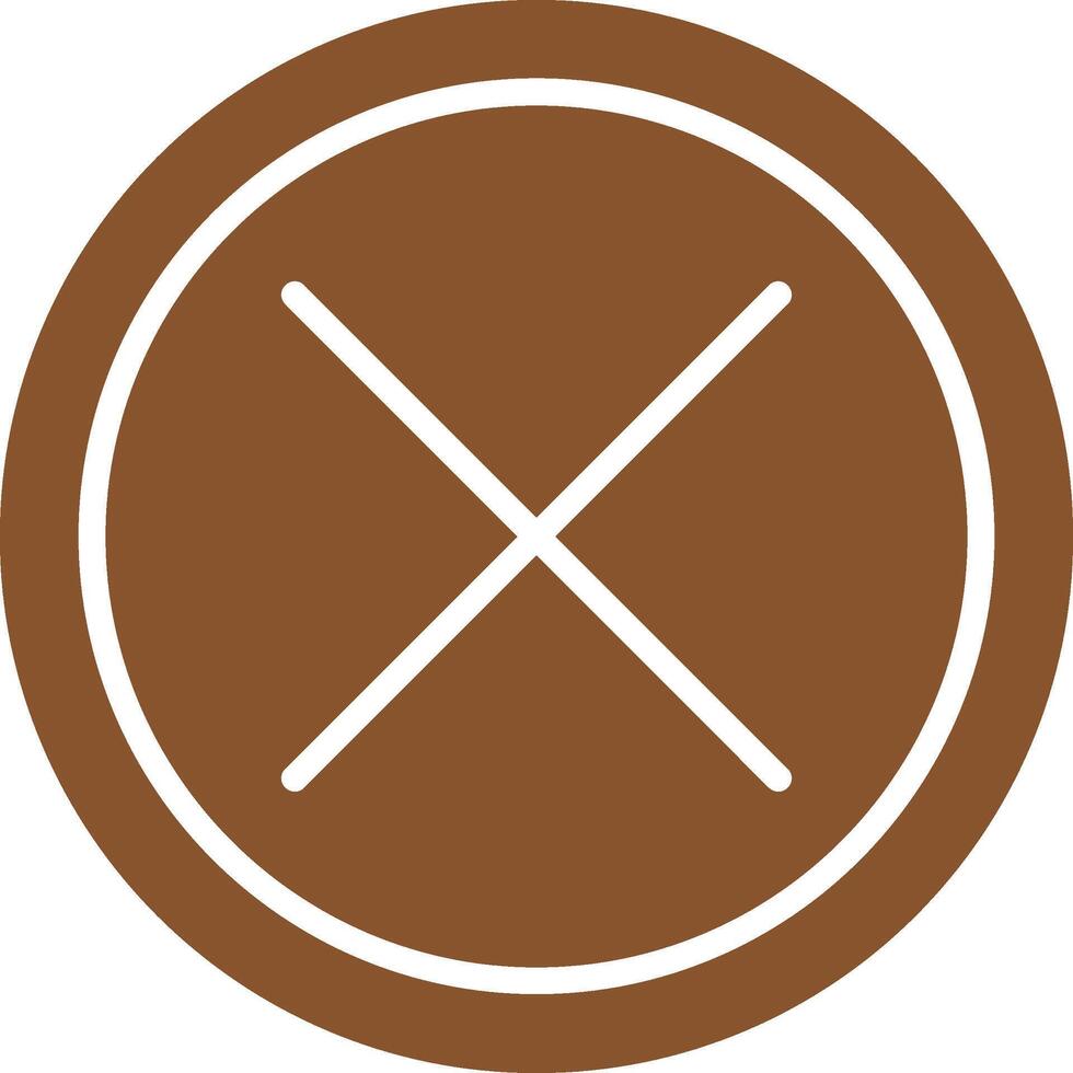 Do Not Cross Vector Icon