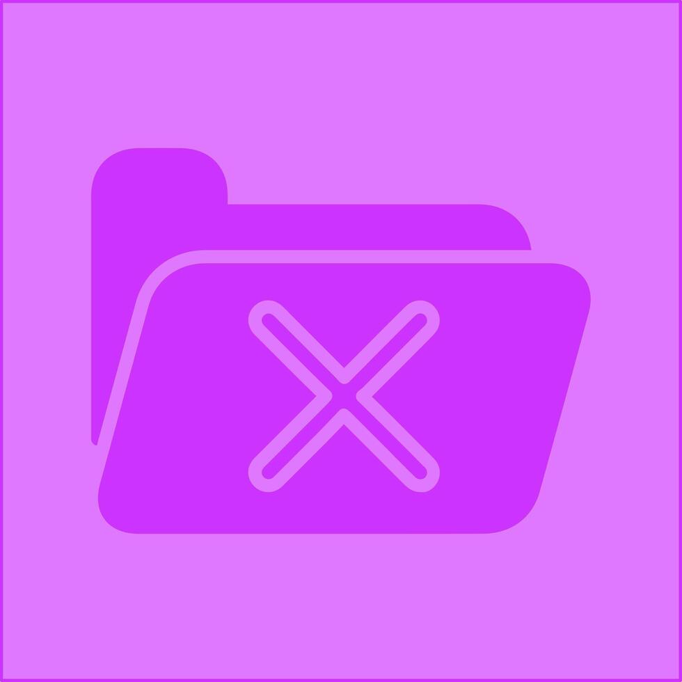 Cancel Folder Vector Icon