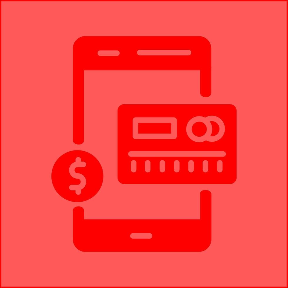 Mobile Banking Vector Icon