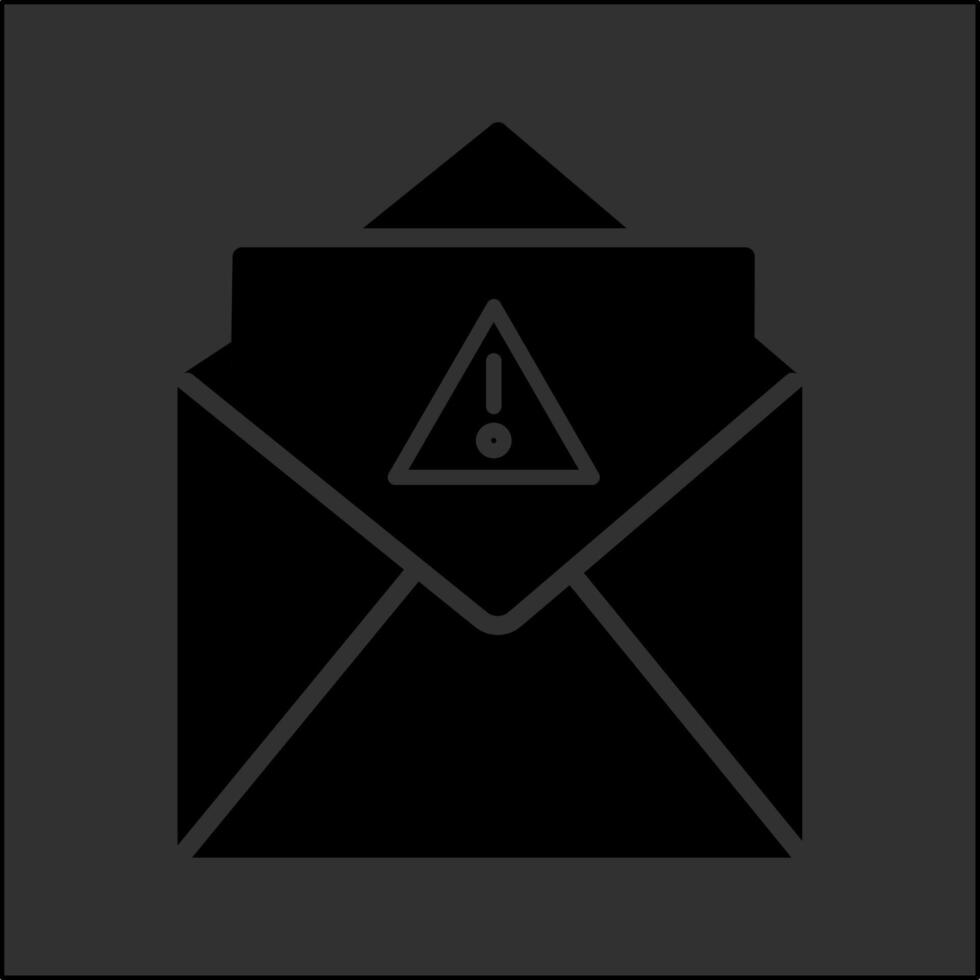 icono de vector de correo no deseado