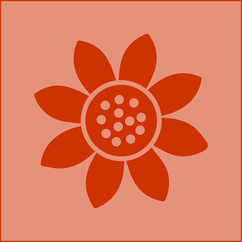 Sunflower Vector Icon