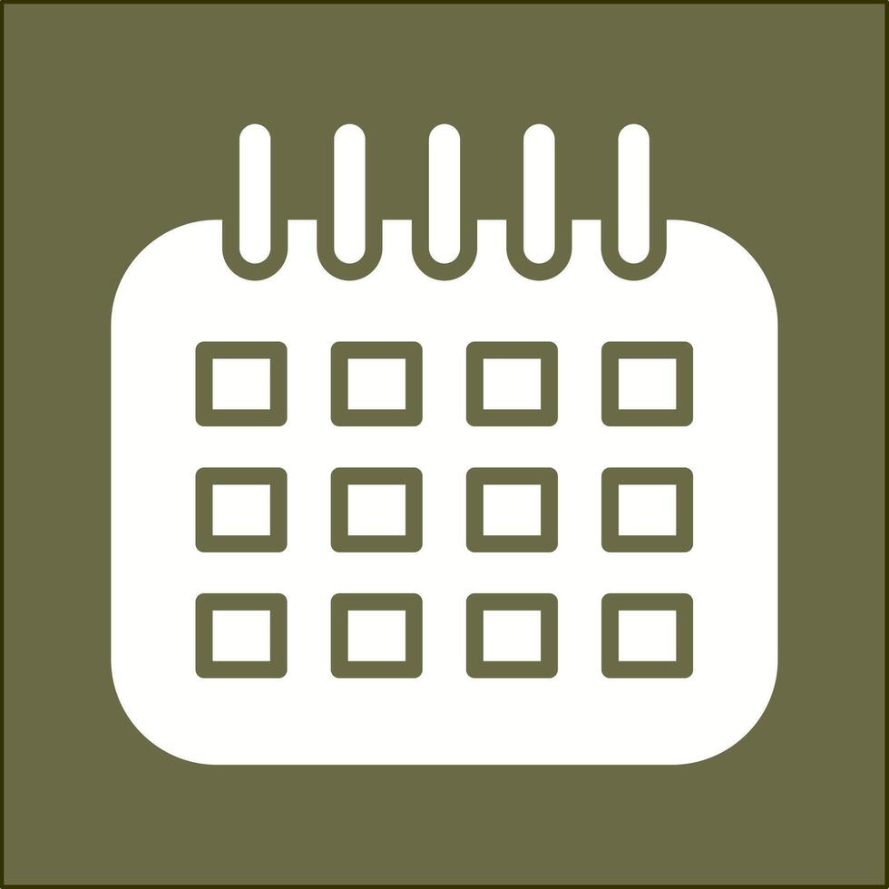 icono de vector de calendario marcado