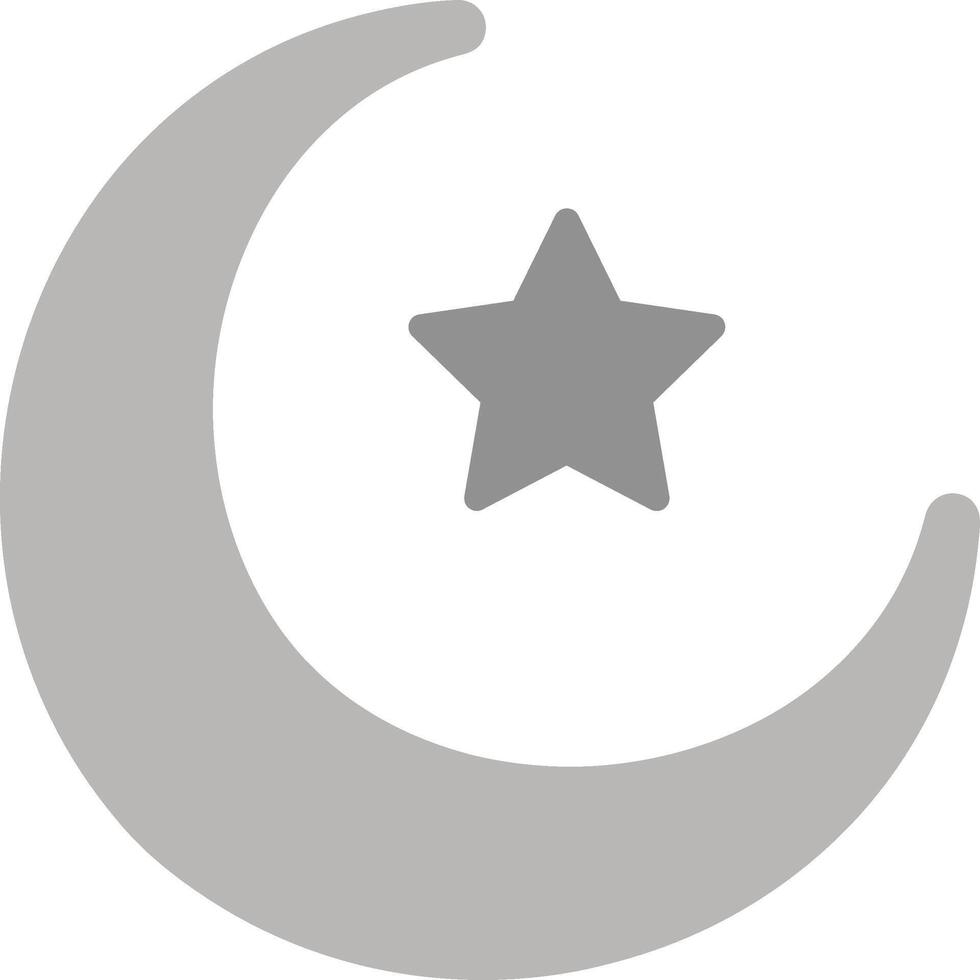 Moon and Star Vector Icon
