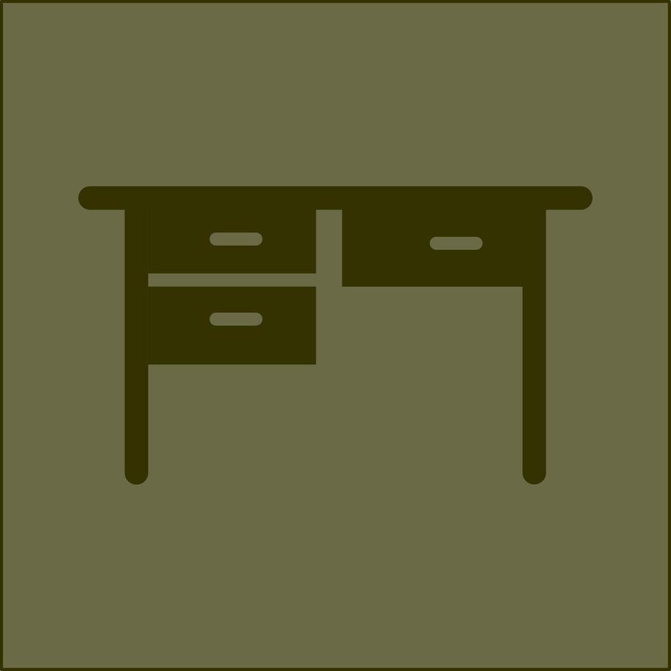 mesa con cajones ii vector icono