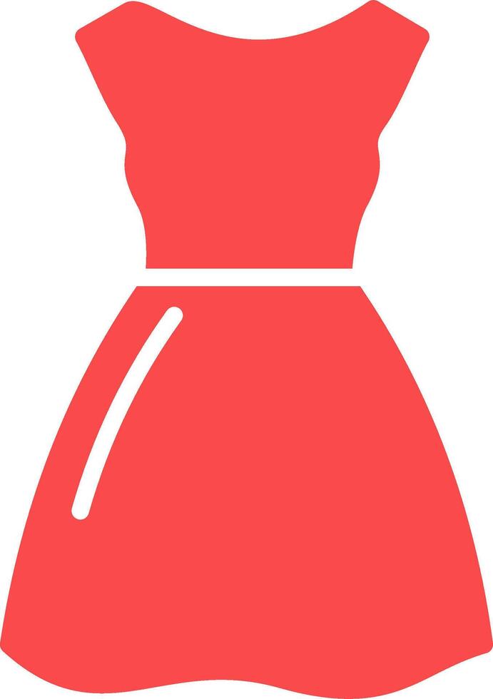 vestido, vector, icono vector