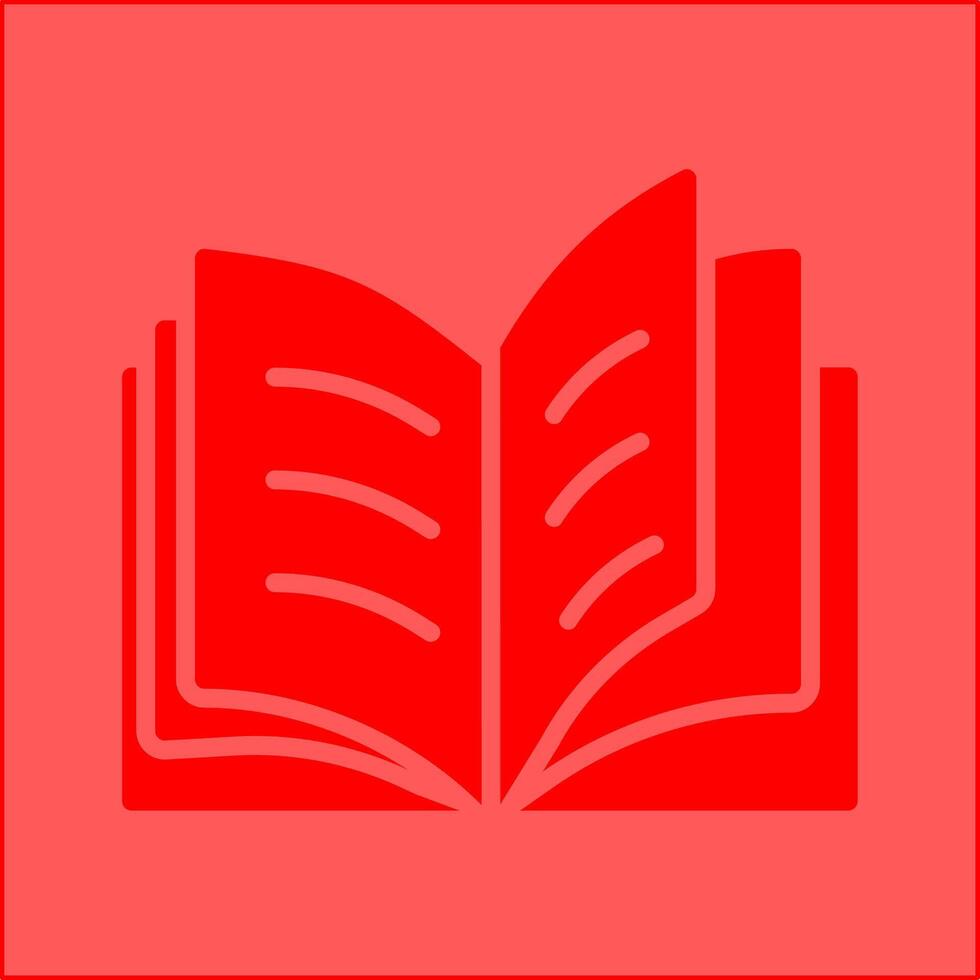 Open Book Vector Icon