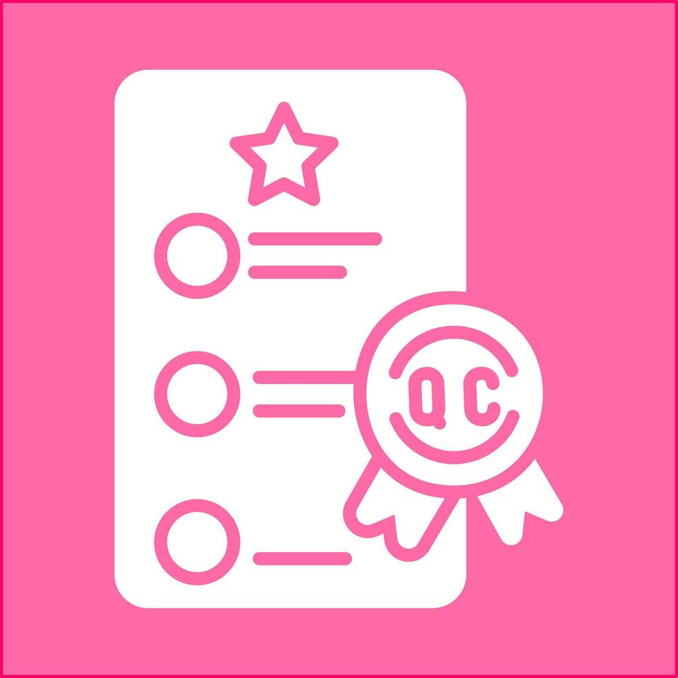 Quality Control Vector Icon