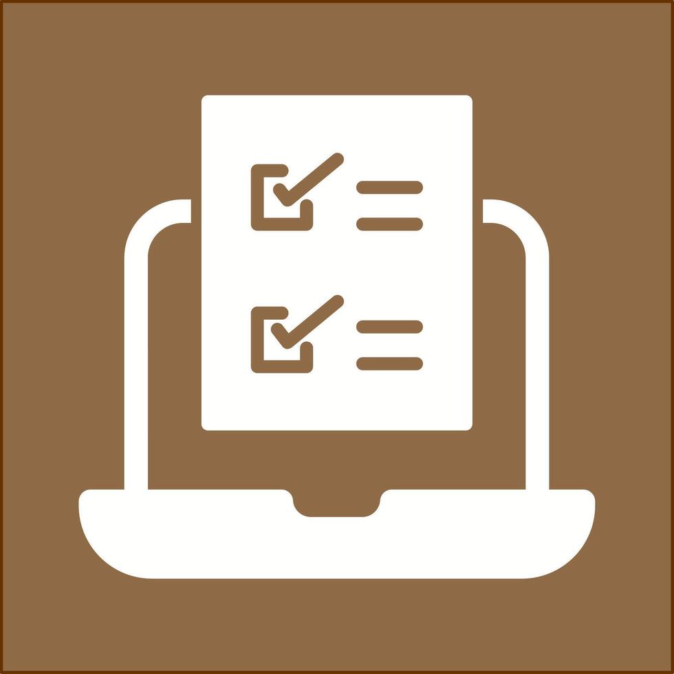 Online Test Vector Icon