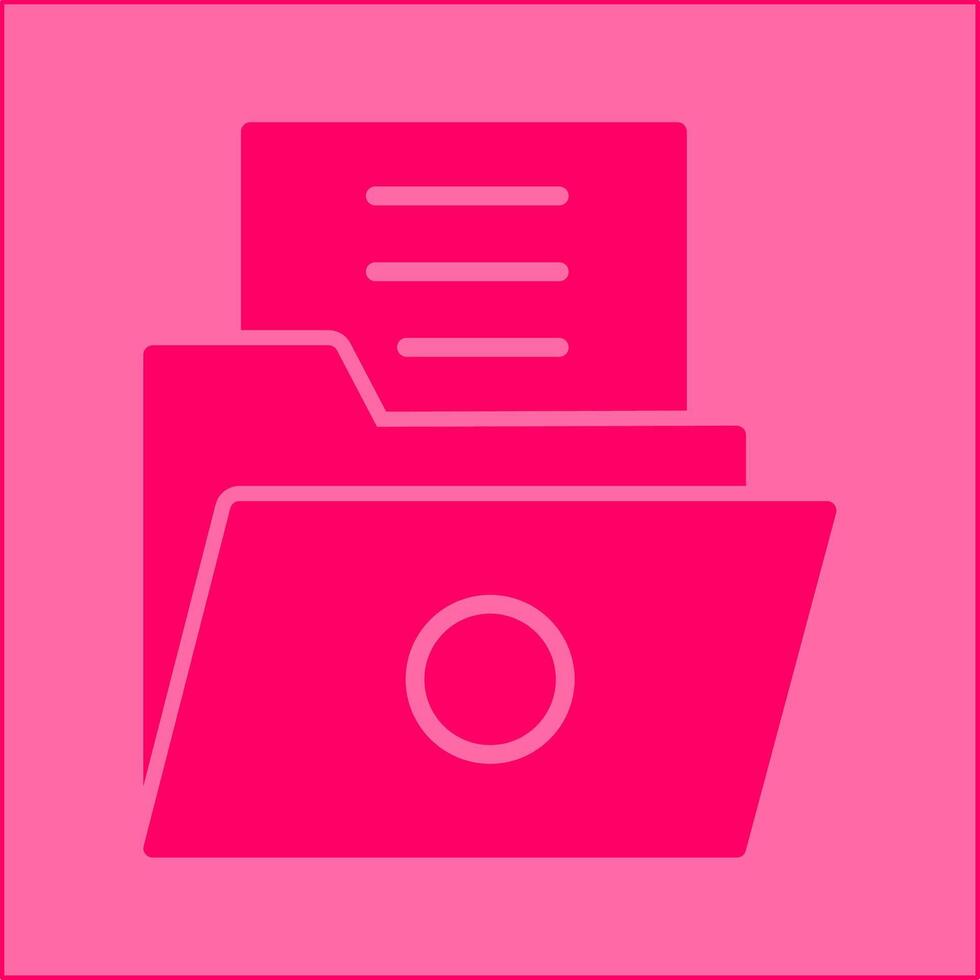 List Folder Vector Icon