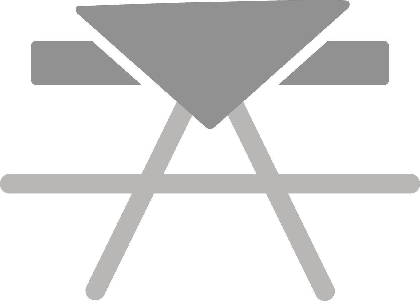 icono de vector de mesa de picnic