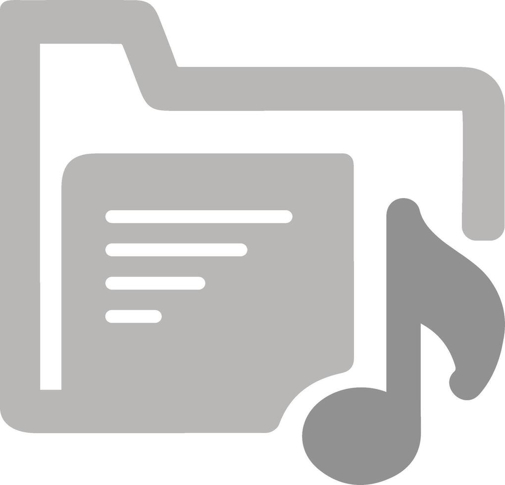 Music Folder Vector Icon