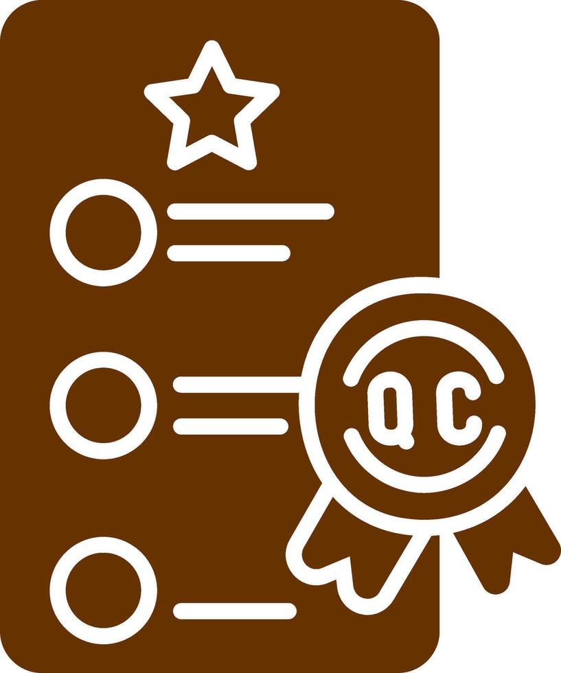 Quality Control Vector Icon