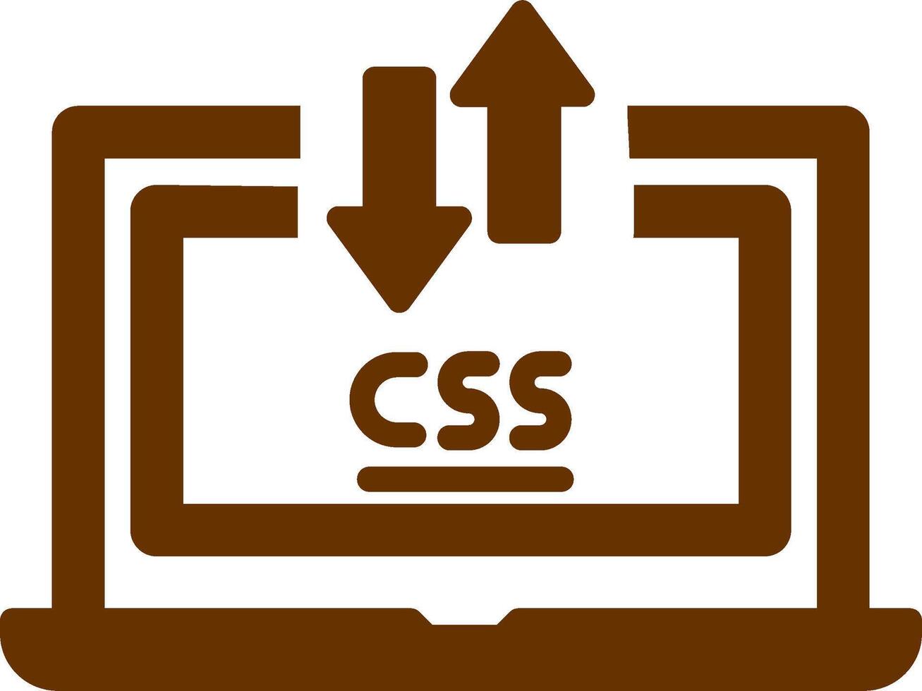 CSS Laptop Vector Icon 42253997 Vector Art at Vecteezy