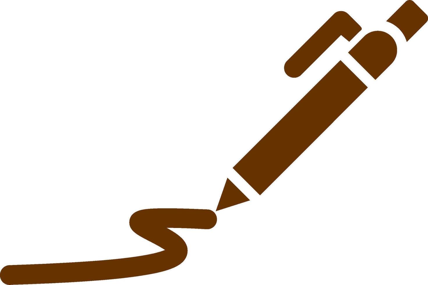 Draw Curve Vector Icon