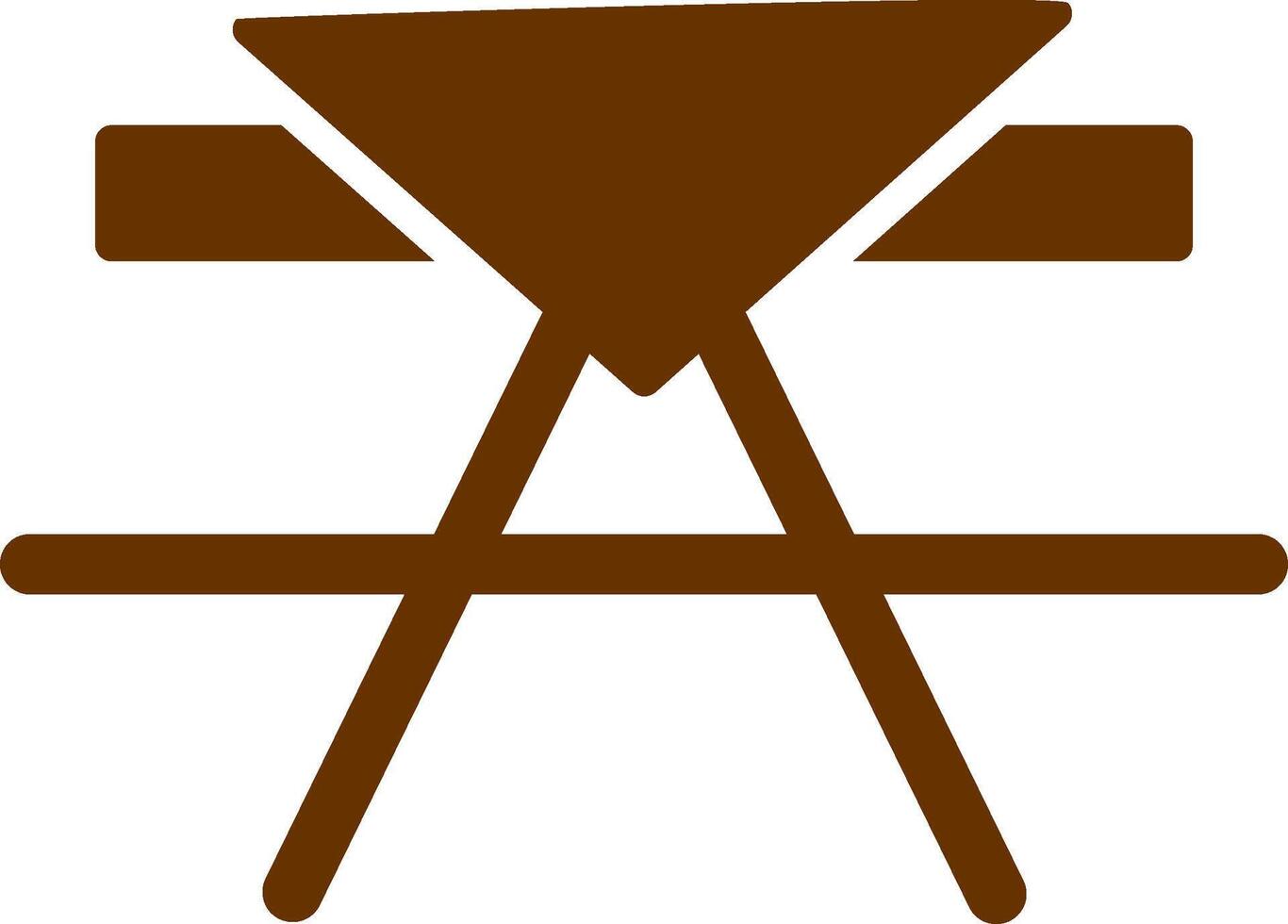 Picnic Table Vector Icon