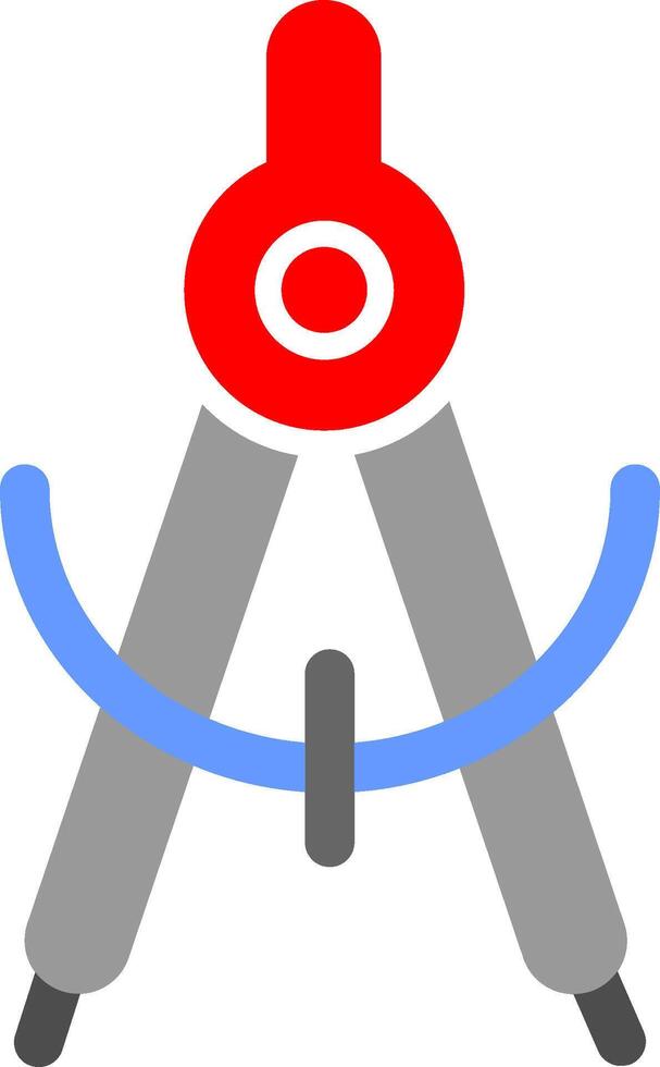 Geometrical Compass Vector Icon