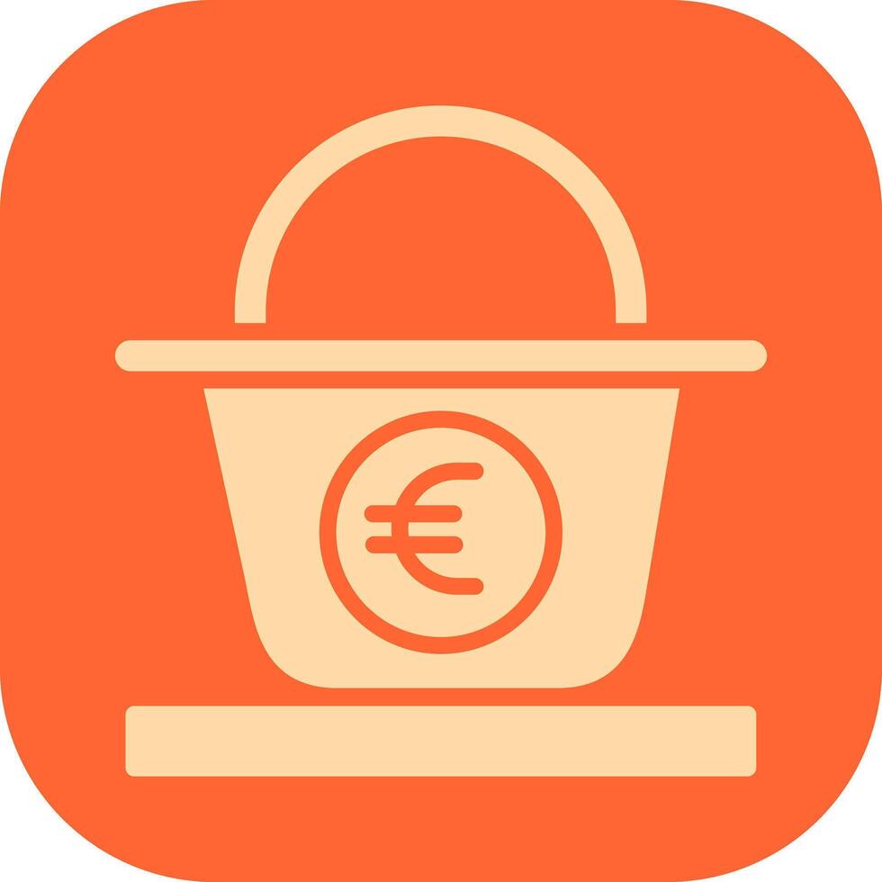 Euro Basket Vector Icon